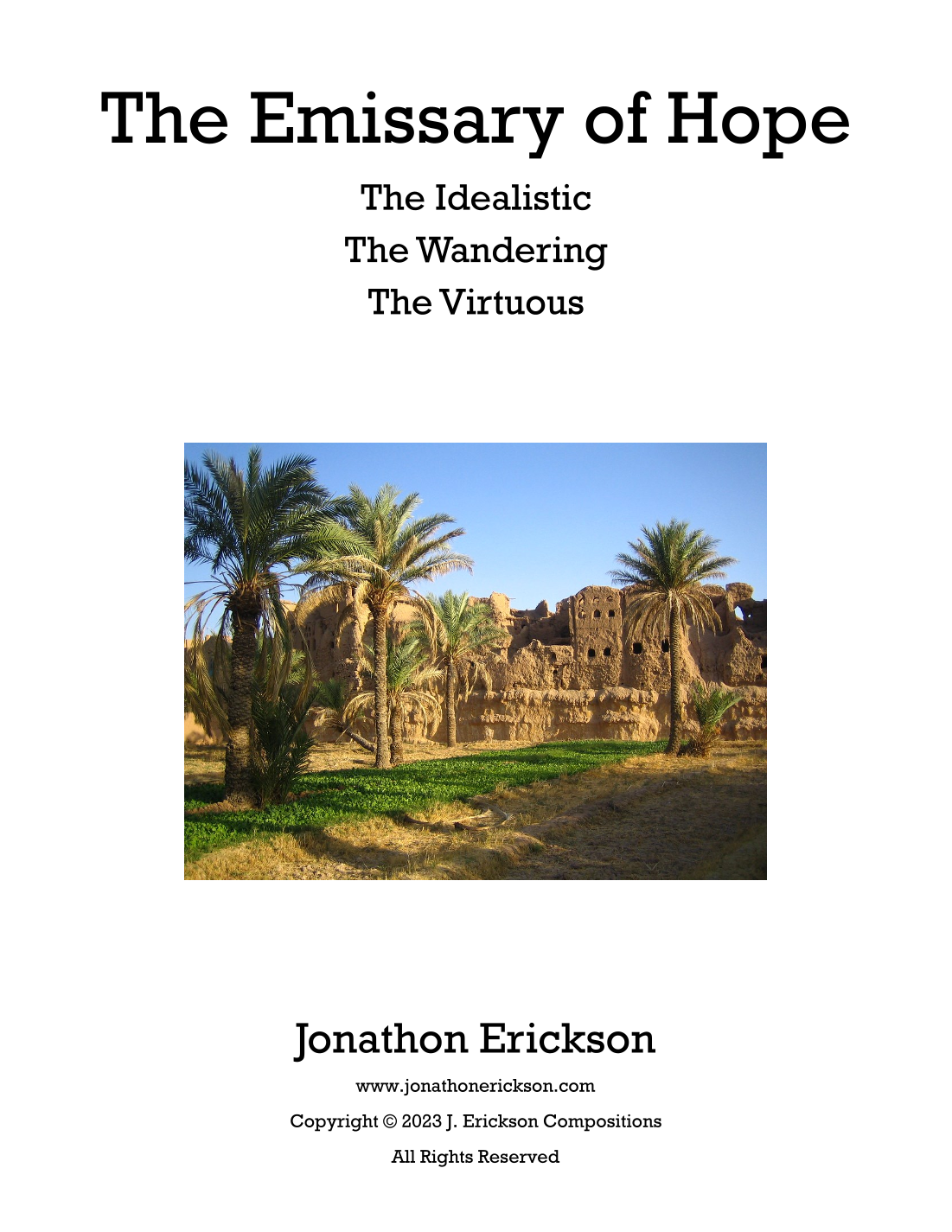 Jonathon Erickson-The Emissary of Hope