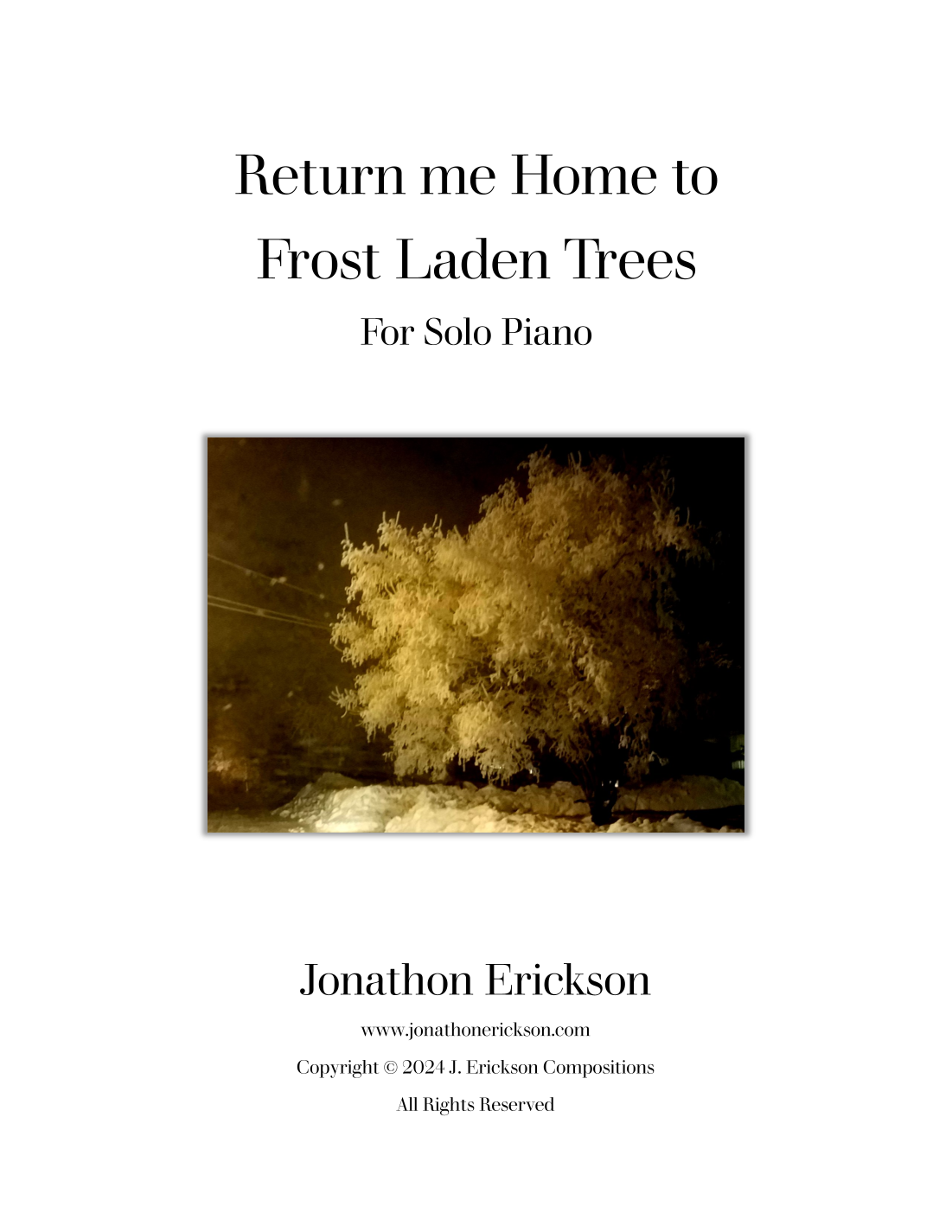 Jonathon Erickson-Return me Home to Frost Laden Trees